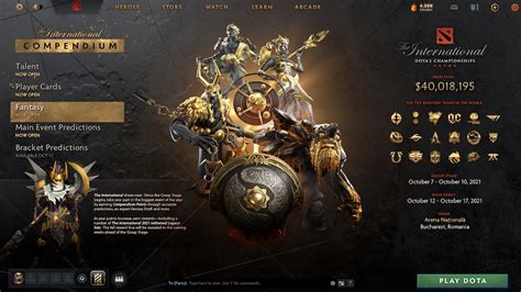 Dota 2 The International Compendium Fantasy Guide .